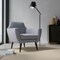 Blue Stain Resistant Performance Pet Friendly Textured Tweed Upholstery Fabric by The Yard - SKU: Salem Denim